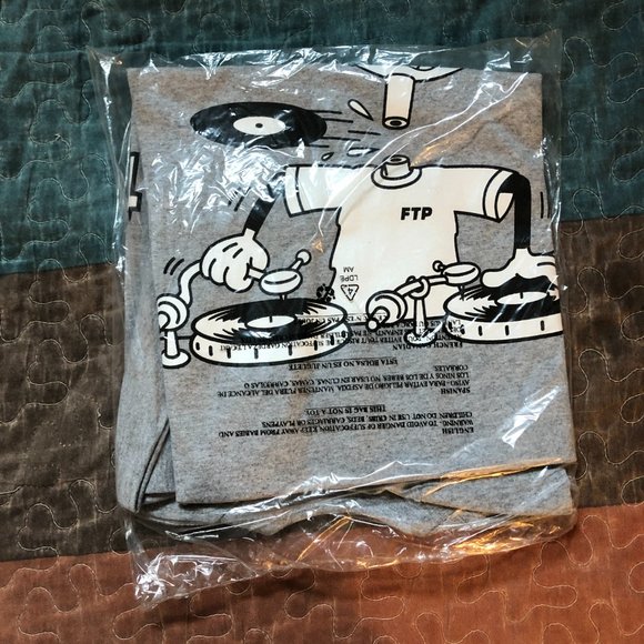 FTP DISC JOCKEY TEE HEATHER GRAY - Picture 3 of 3